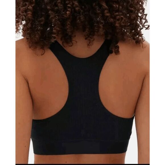 Lot of 2 GapBody NWT size XL Black Cotton Rib bralettes - 1 racerback/ 1 Cami to - Picture 5 of 9